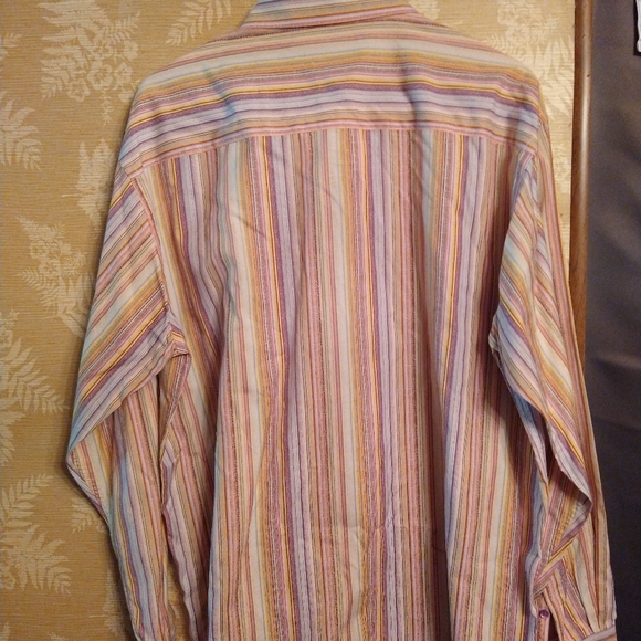 Bugatchi Uomo men's stripe by button up shirt - Picture 2 of 4